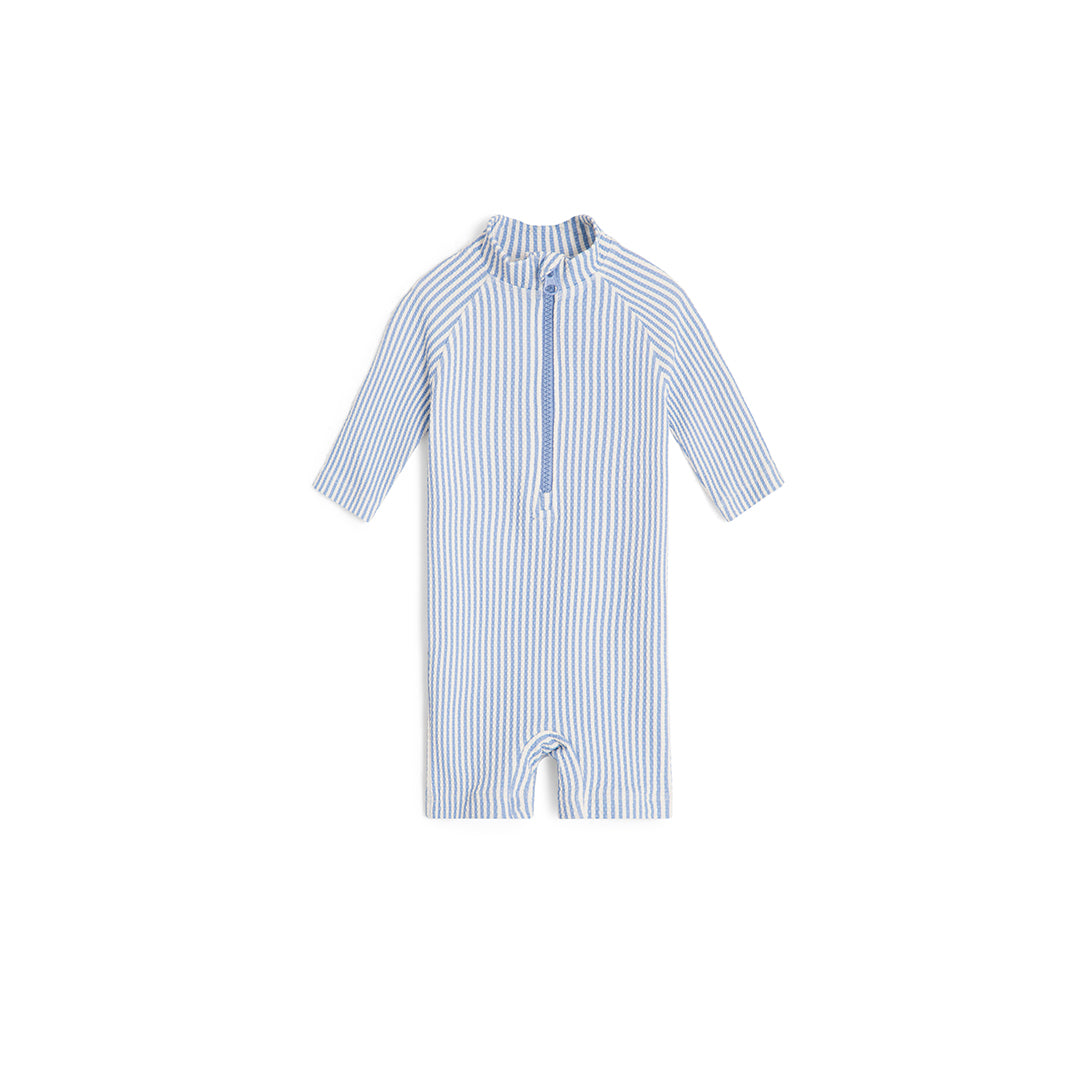 【garbo&friends】【30%OFF】Stripe blue UV swim suit　UVスイムスーツ　6-12m,1-2y  | Coucoubebe/ククベベ