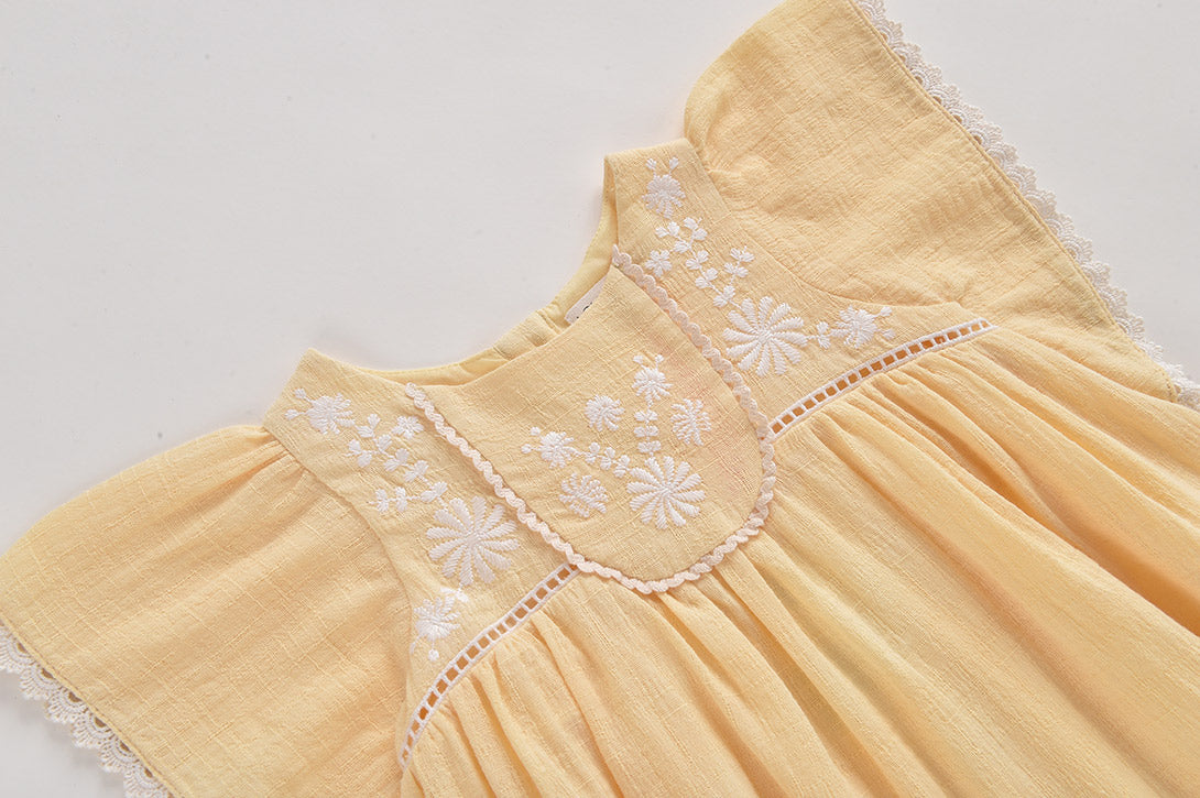 【LOUISE MISHA】【40％off】DRESS JOHANNA VANILLA　刺繍ワンピース  | Coucoubebe/ククベベ