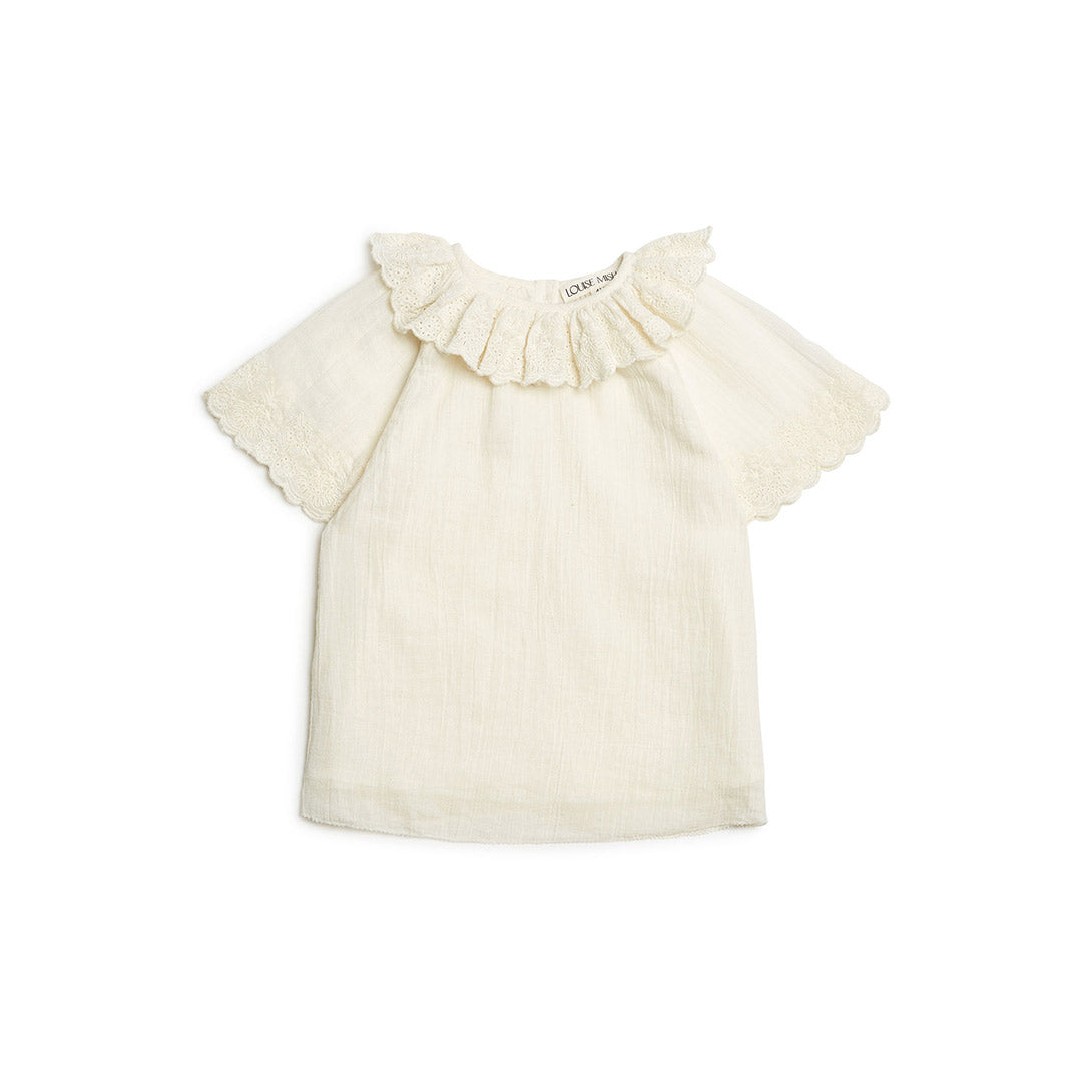 【LOUISE MISHA】【40％off】BLOUSE ANTOINETTE OFF WHITE　刺繍ブラウス  | Coucoubebe/ククベベ