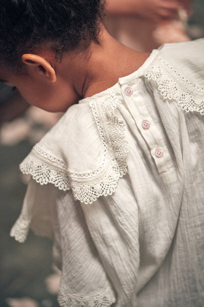 【LOUISE MISHA】【40％off】DRESS PARVATI OFF WHITE　カットワーク刺繍ワンピース（Sub Image-3） | Coucoubebe/ククベベ