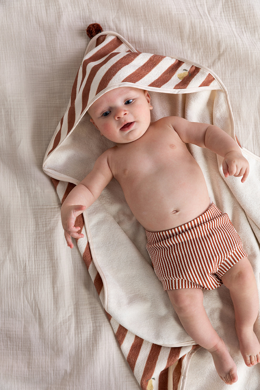 【garbo&friends】【30%OFF】Stripe rust bloomer diaper　スイムブルマ　6-12m,1-2y  | Coucoubebe/ククベベ
