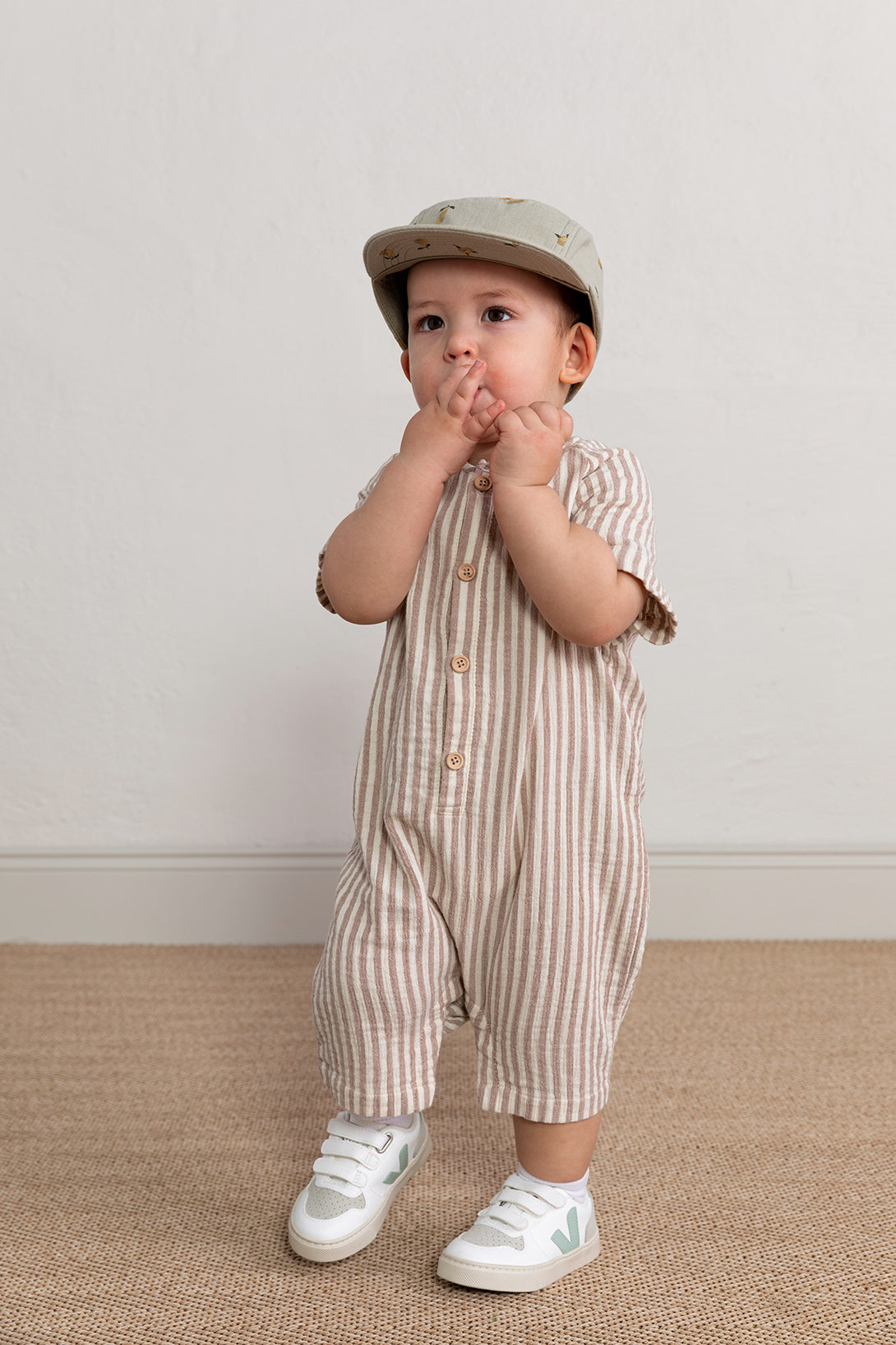 【garbo&friends】【30%OFF】Stripe summer onesize ロンパース 2-6m,6-12m  | Coucoubebe/ククベベ