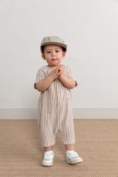 【garbo&friends】【30%OFF】Stripe summer onesize ロンパース 2-6m,6-12m（Sub Image-5） | Coucoubebe/ククベベ