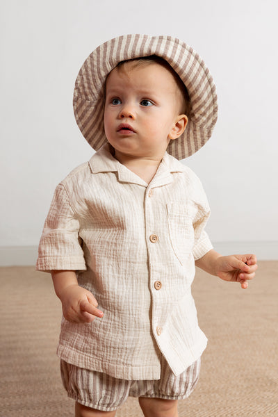 【garbo&friends】【30%OFF】Stripe bloomer's ストライプブルマ 2-6m,6-12m（Sub Image-4） | Coucoubebe/ククベベ