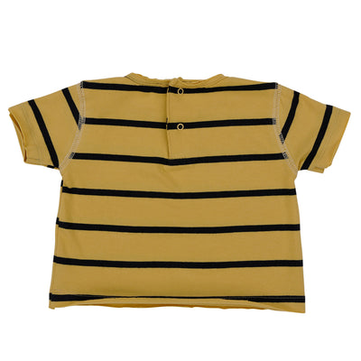 【Coucoubébé-baby】【50％off】Omibia　HUMAN T-Shirt Navy&Sandstone　オミビア　ジャージーカットソー　　SS22J24（Sub Image-2） | Coucoubebe/ククベベ
