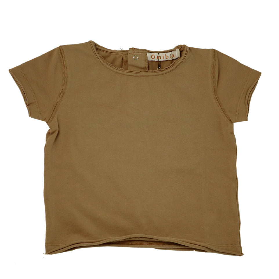 【Coucoubébé-baby】【50％off】Omibia　HUMAN T-Shirt Dessrt Tan　オミビア　ジャージーカットソー　　SS22J24  | Coucoubebe/ククベベ