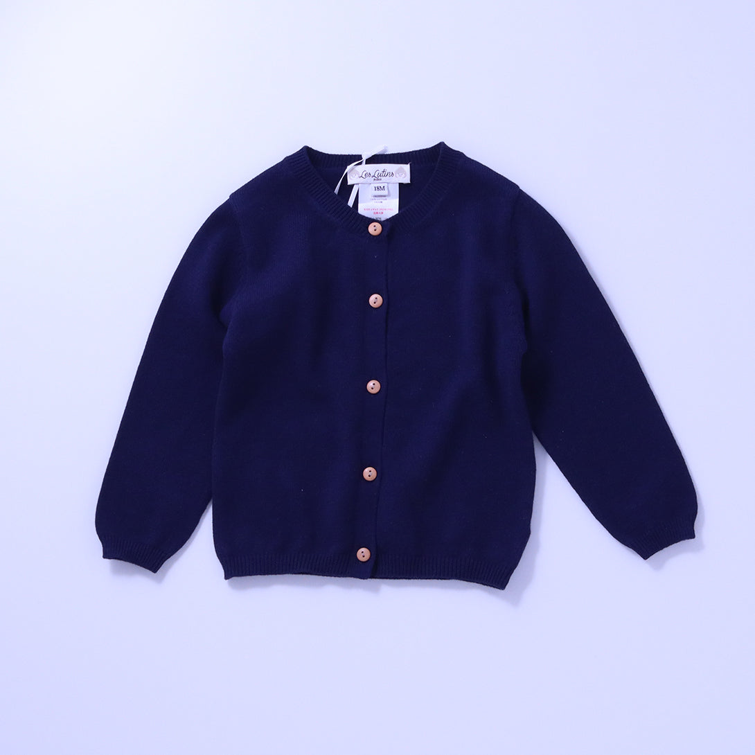 【Coucoubébé-baby】【30%OFF】Les Lutins AURORE Navy Marine　レリュタン　カーディガン　22E159  | Coucoubebe/ククベベ
