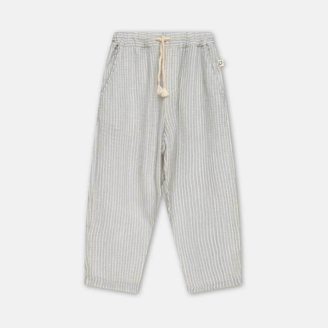 【my little cozmo】【40％off】Gauze stripe pants Anthracite　ガーゼストライプパンツ　3Y,4Y,6Y  | Coucoubebe/ククベベ