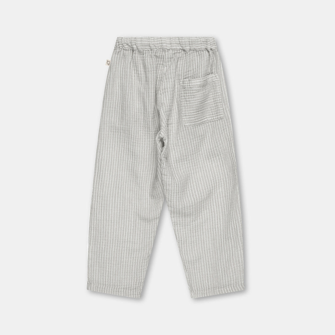 【my little cozmo】【40％off】Gauze stripe pants Anthracite　ガーゼストライプパンツ　3Y,4Y,6Y  | Coucoubebe/ククベベ