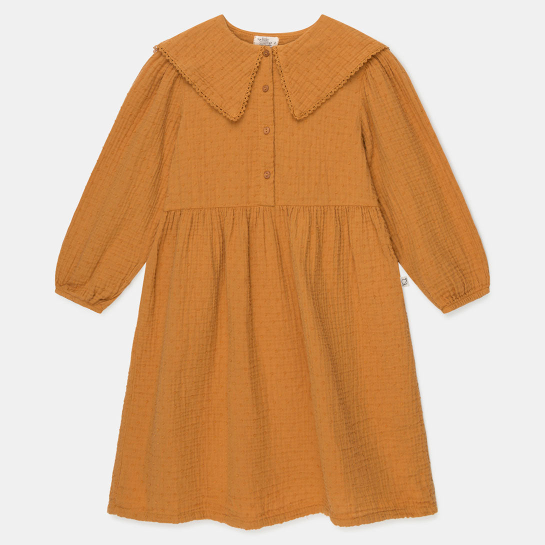 【Coucoubébé-baby】【40％off】my little cozmo  /  Organic gauze dress /  MUSTARD  /  ガーゼワンピース  | Coucoubebe/ククベベ