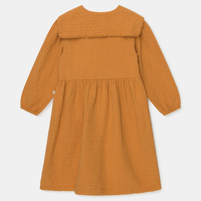 【Coucoubébé-baby】【40％off】my little cozmo  /  Organic gauze dress /  MUSTARD  /  ガーゼワンピース（Sub Image-2） | Coucoubebe/ククベベ