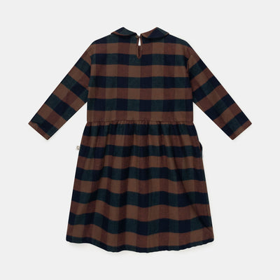 【Coucoubébé-baby】【40％off】my little cozmo  /  Organic plaid dress /  UNIQUE  /  チェック丸襟ワンピース（Sub Image-2） | Coucoubebe/ククベベ