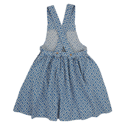 【Coucoubébé-baby】【50％off】Omibia　LUPITA Dress Child Cross Print　オミビア　ジャンパースカート　SS22W01（Sub Image-2） | Coucoubebe/ククベベ