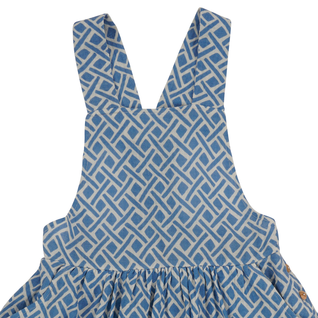 【Coucoubébé-baby】【50％off】Omibia　LUPITA Dress Child Cross Print　オミビア　ジャンパースカート　SS22W01  | Coucoubebe/ククベベ