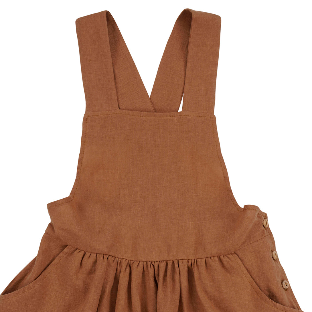 【Coucoubébé-baby】【50％off】Omibia　LUPITA Dress Child Roast　オミビア　ジャンパースカート　SS22W01  | Coucoubebe/ククベベ