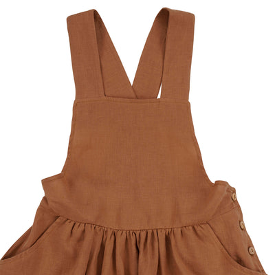 【Coucoubébé-baby】【50％off】Omibia　LUPITA Dress Child Roast　オミビア　ジャンパースカート　SS22W01（Sub Image-3） | Coucoubebe/ククベベ