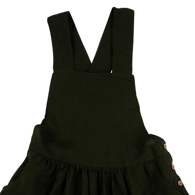 【Coucoubébé-baby】【50％off】Omibia　LUPITA Dress Child Seaweed　オミビア　ジャンパースカート　SS22W01（Sub Image-3） | Coucoubebe/ククベベ