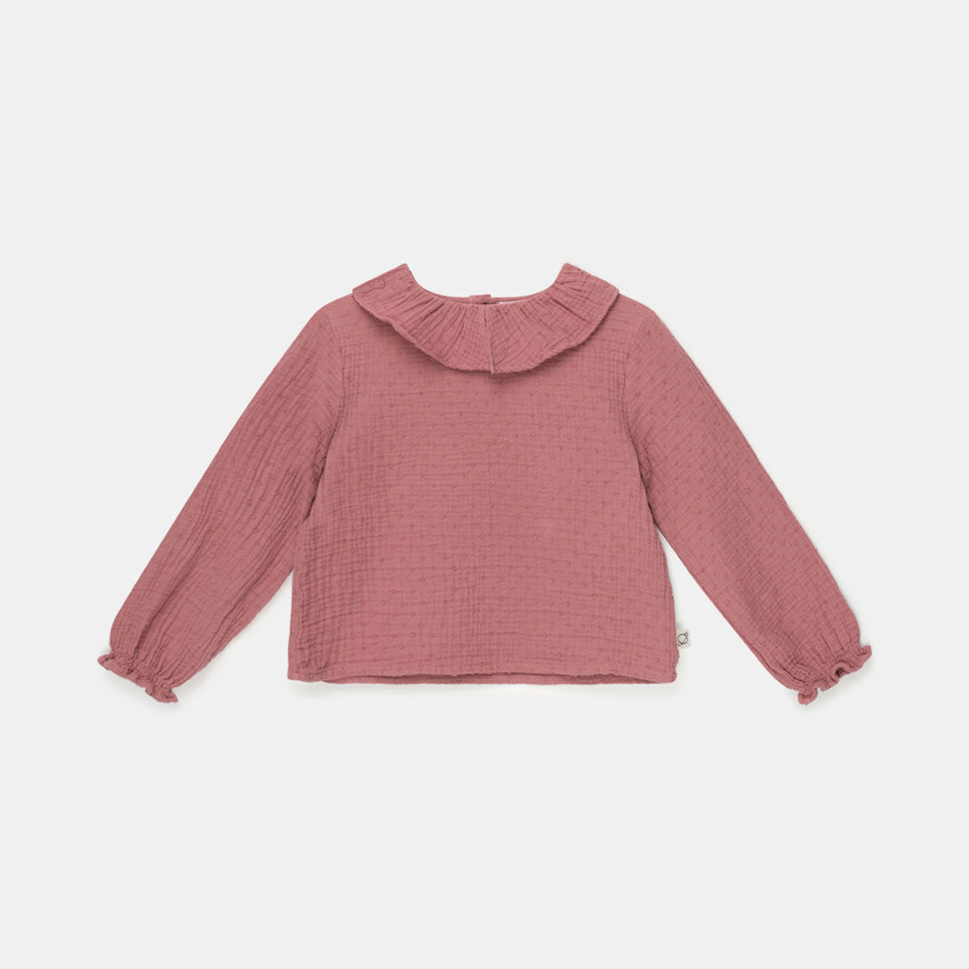 【Coucoubébé-baby】【40％off】my little cozmo  /  Organic gauze blouse /  PINK  /  ガーゼブラウス  | Coucoubebe/ククベベ