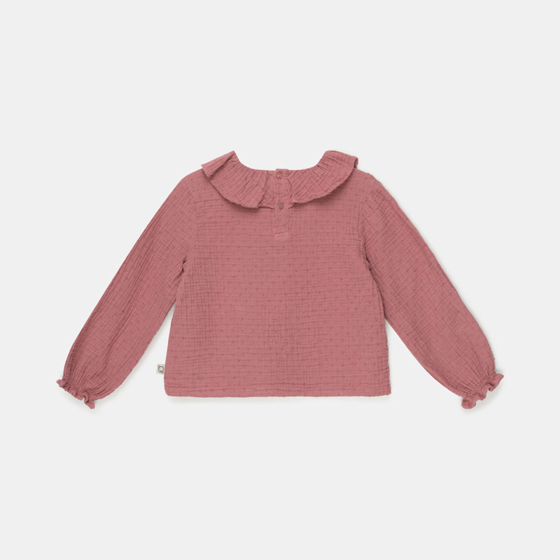 【Coucoubébé-baby】【40％off】my little cozmo  /  Organic gauze blouse /  PINK  /  ガーゼブラウス  | Coucoubebe/ククベベ