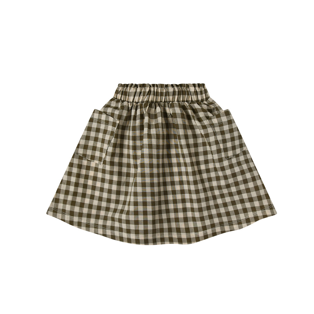 Olive Gingham Tutti Skirt　スカート　1-2Y,2-3Y,3-4Y,