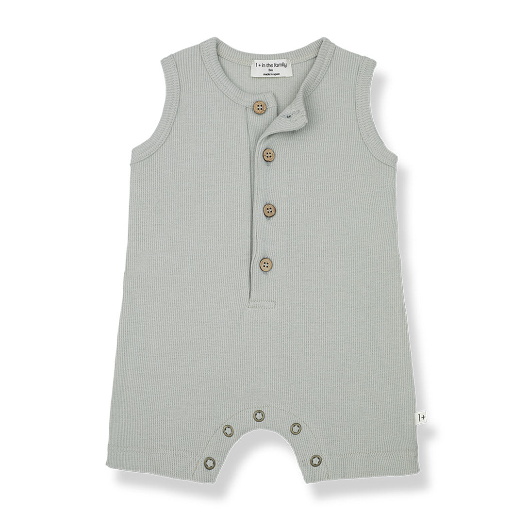 【1＋in the family】【40％off】PINO jade　コットンリブロンパース　6m,9m,12m  | Coucoubebe/ククベベ