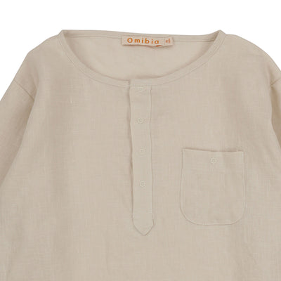 【Coucoubébé-baby】【50％off】Omibia　RAY Shirt Child Mushroom　オミビア　ヘンリーネックシャツ　　SS22W02（Sub Image-3） | Coucoubebe/ククベベ