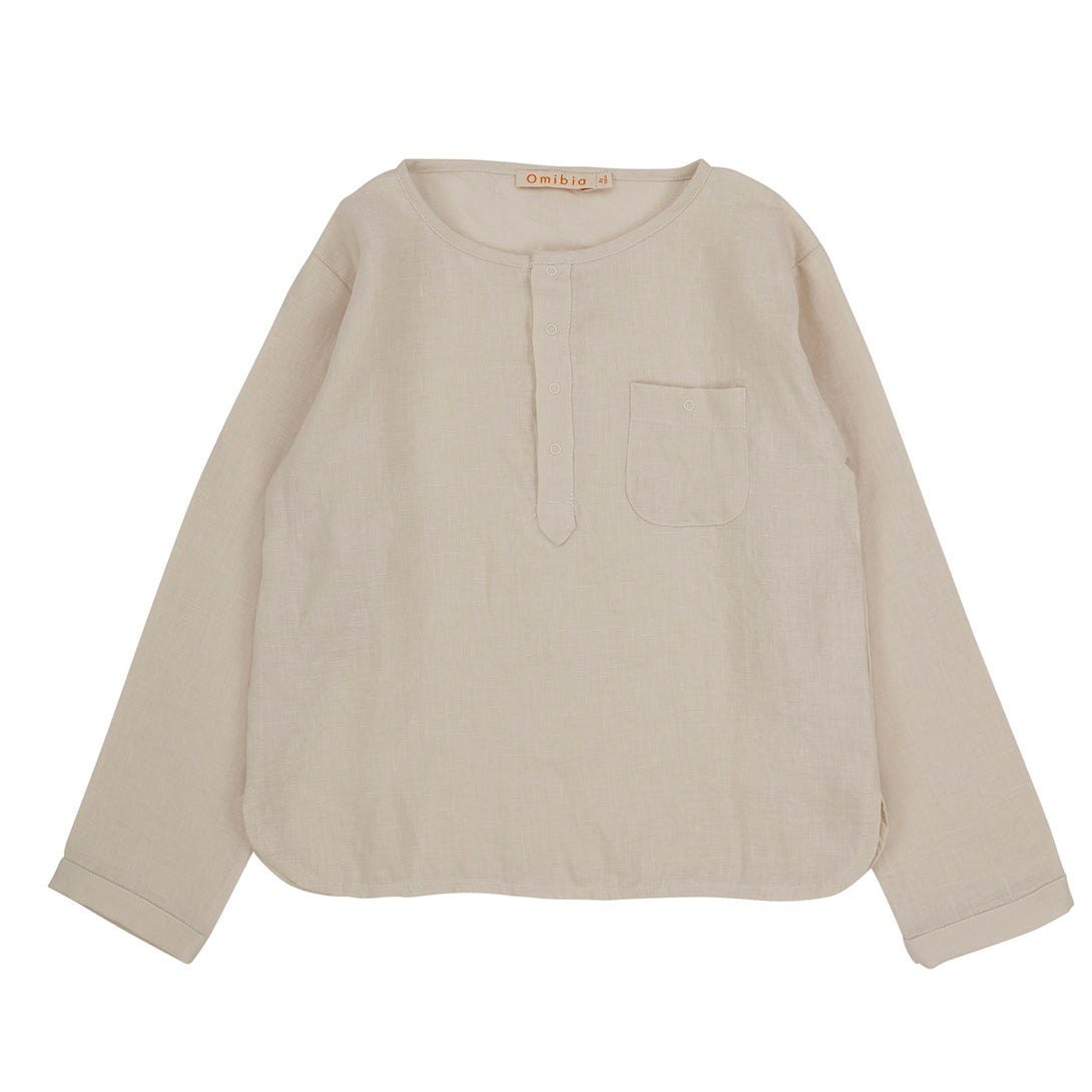 【Coucoubébé-baby】【50％off】Omibia　RAY Shirt Child Mushroom　オミビア　ヘンリーネックシャツ　　SS22W02  | Coucoubebe/ククベベ