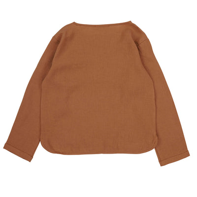 【Coucoubébé-baby】【50％off】Omibia　RAY Shirt Child Roast　オミビア　ヘンリーネックシャツ　　SS22W02（Sub Image-2） | Coucoubebe/ククベベ