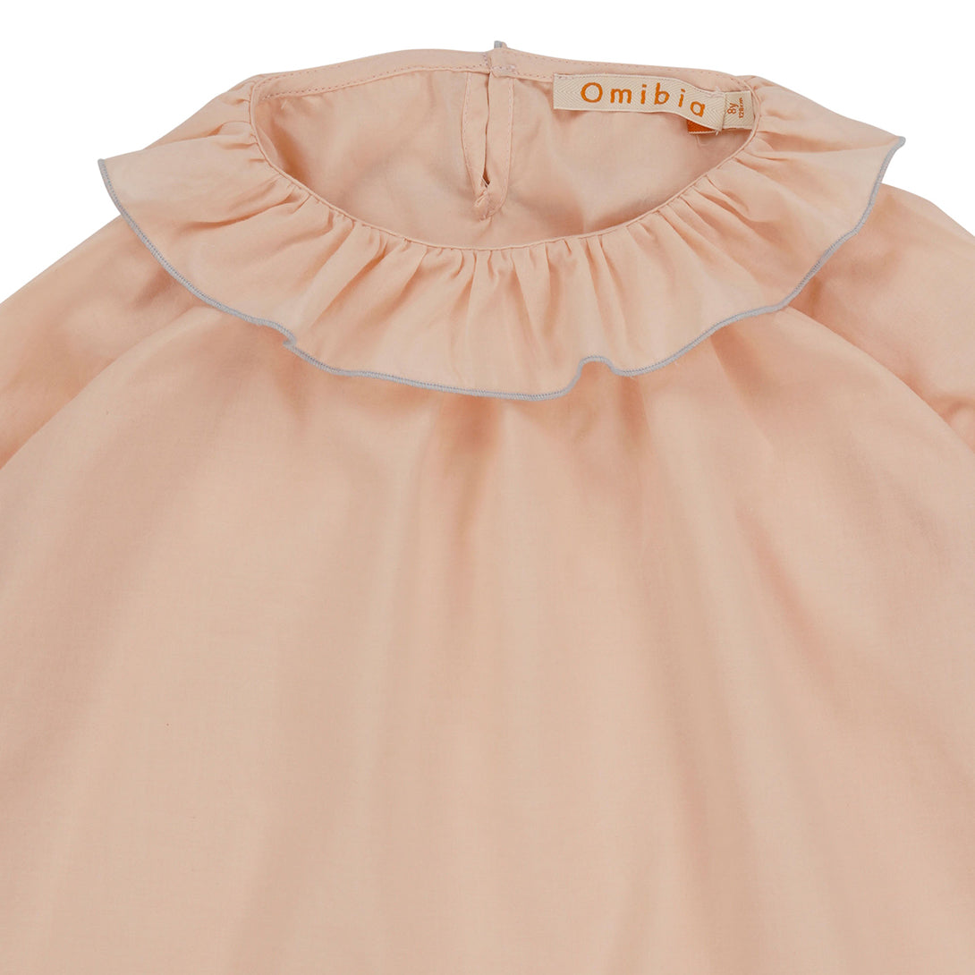 【Coucoubébé-baby】【50％off】Omibia　REINA Top Child Peach　オミビア　ピエロカラーブラウス　　SS22W37  | Coucoubebe/ククベベ