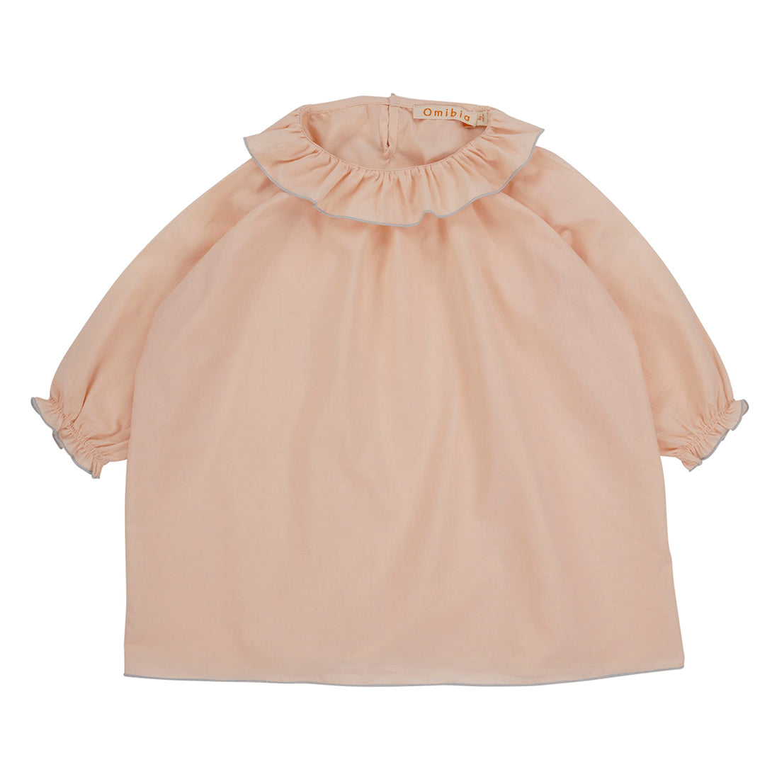 【Coucoubébé-baby】【50％off】Omibia　REINA Top Child Peach　オミビア　ピエロカラーブラウス　　SS22W37  | Coucoubebe/ククベベ