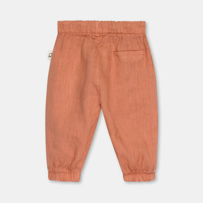 【my little cozmo】【40％off】Linen baby pants Terracotta　リネンパンツ　12M,18M,24M（Sub Image-2） | Coucoubebe/ククベベ