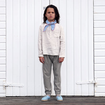 【Coucoubébé-baby】【50％off】Omibia　RAY Shirt Child Mushroom　オミビア　ヘンリーネックシャツ　　SS22W02（Sub Image-4） | Coucoubebe/ククベベ