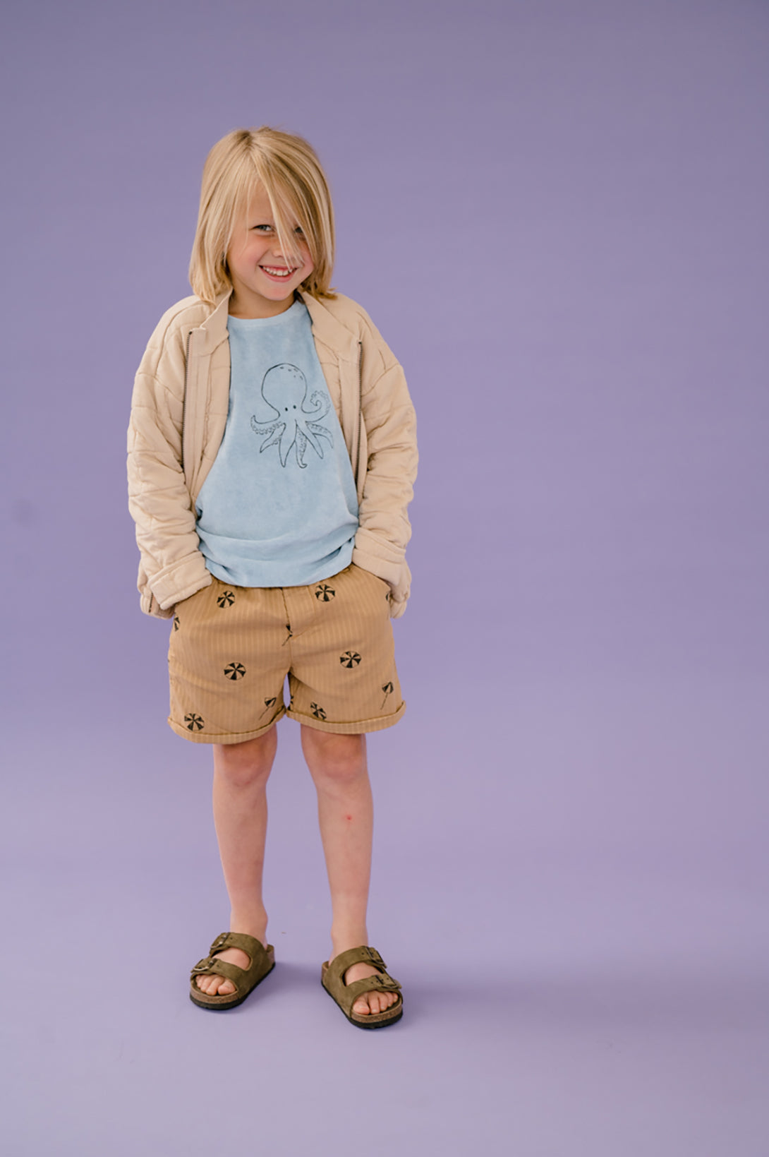 【SPROET&SPROUT】【40％off】Paperbag shorts umbrella print 4Y,12Y  | Coucoubebe/ククベベ