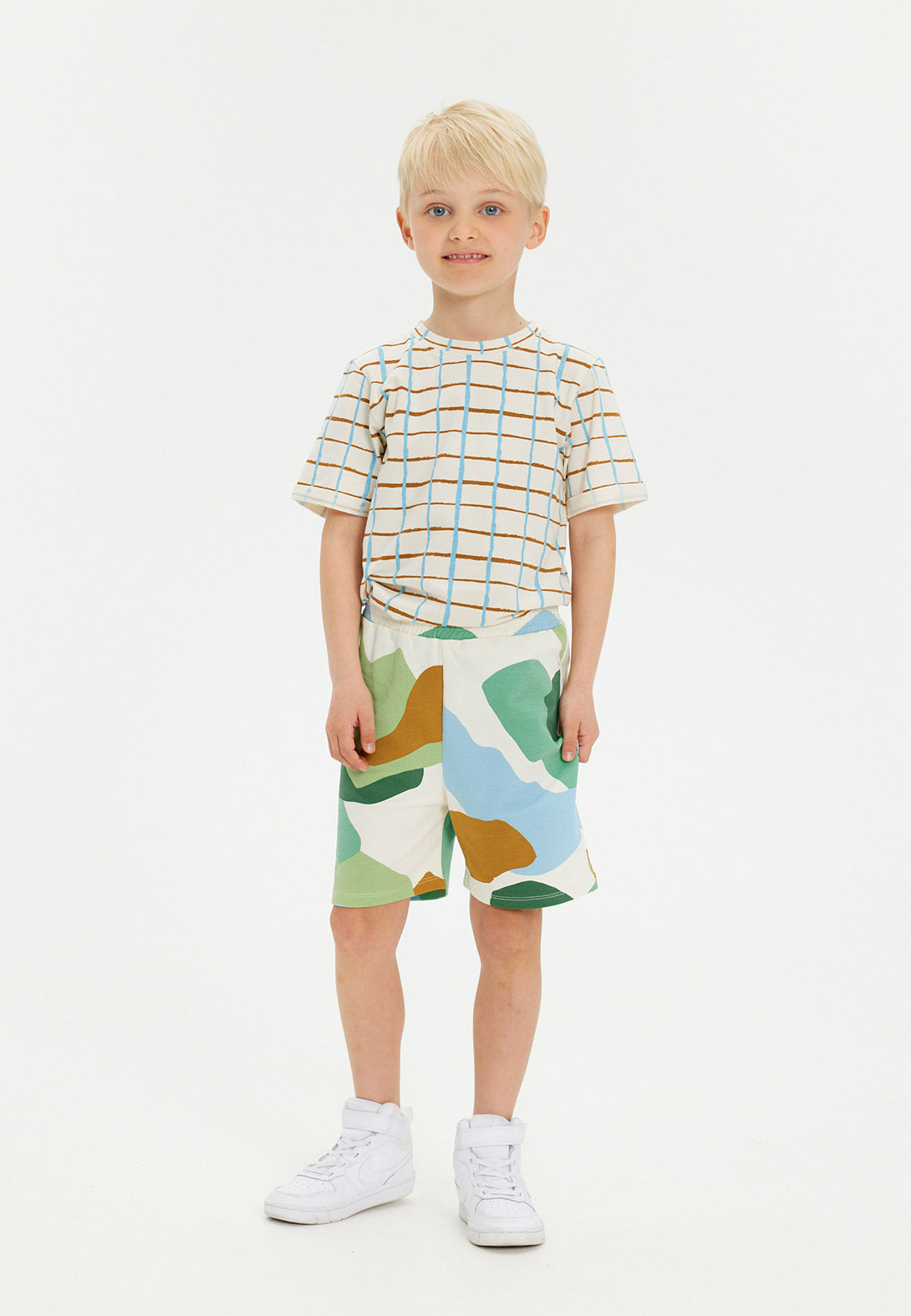 【soft gallery】【40％off】Baby Jared Check T-shirts  Gardenia　チェックTシャツ 6Y  | Coucoubebe/ククベベ