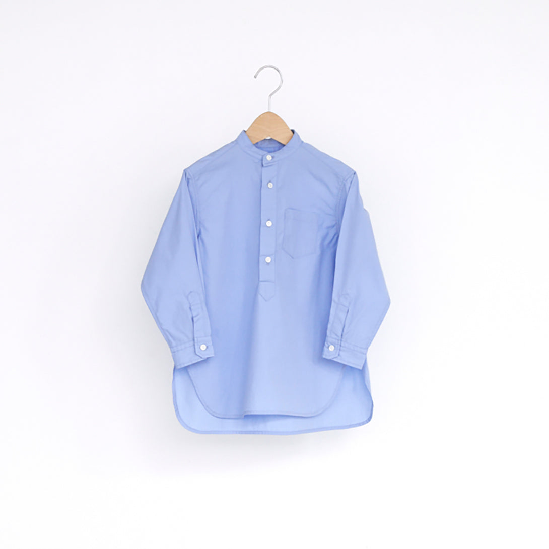 【EAST END HIGHLANDERS】BANDED COLLAR SHIRT BLUE　バンドカラーシャツ　120cm,130cm  | Coucoubebe/ククベベ