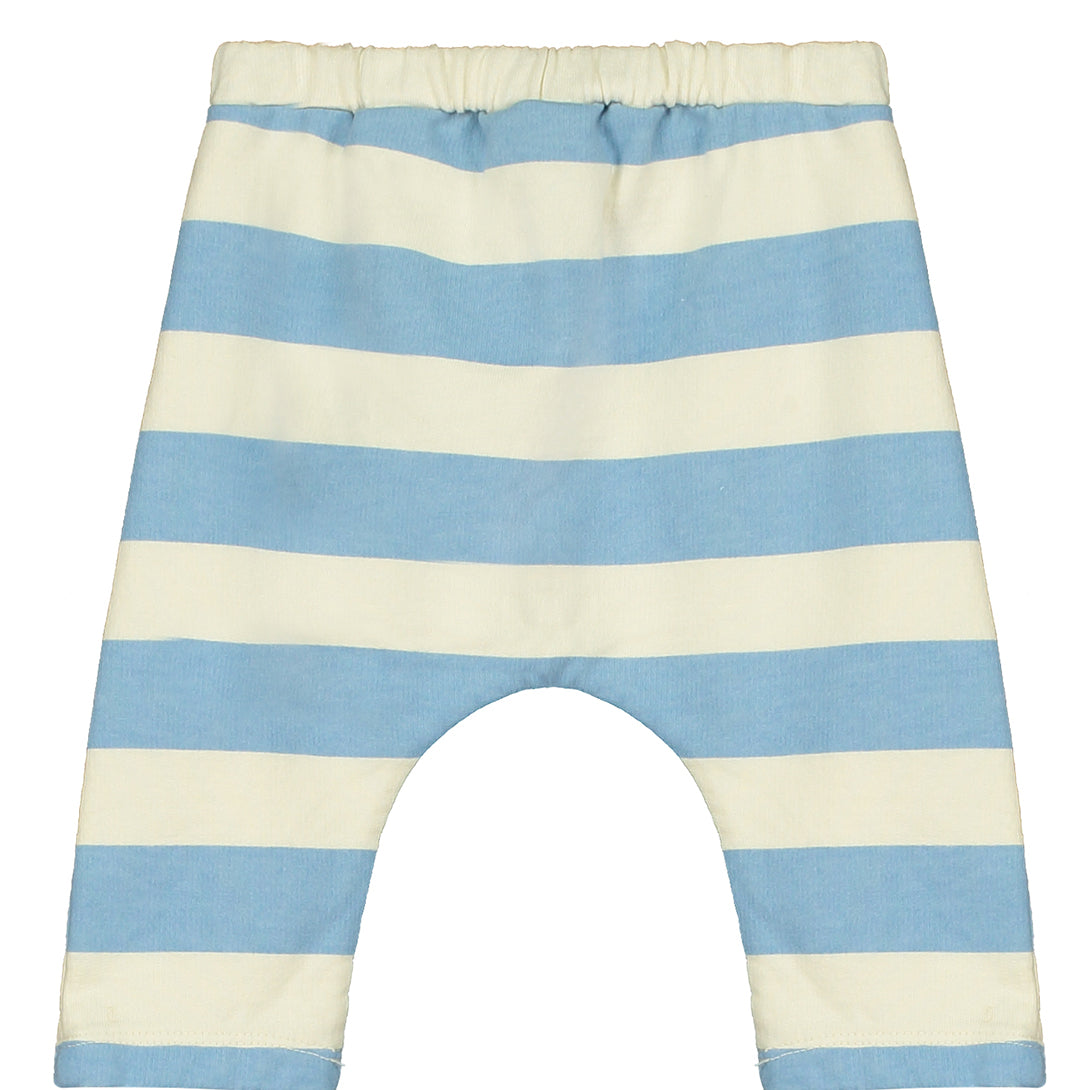【bonmot organic】【40％off】Baby trouser fleece stripes Light blue   パンツ  | Coucoubebe/ククベベ