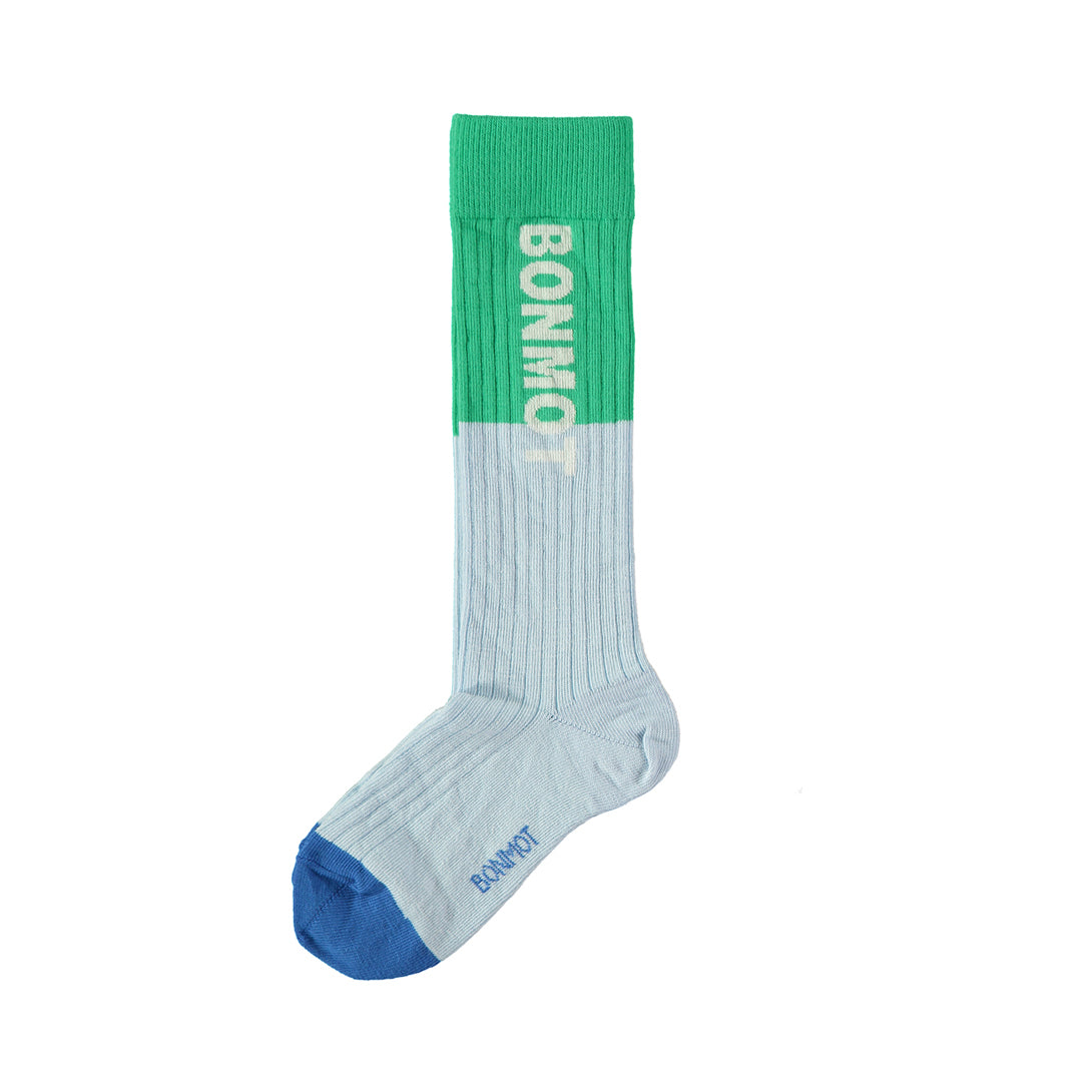 【bonmot organic】【40％off】Sock knee bonmot Light blue 　ニーソックス  | Coucoubebe/ククベベ