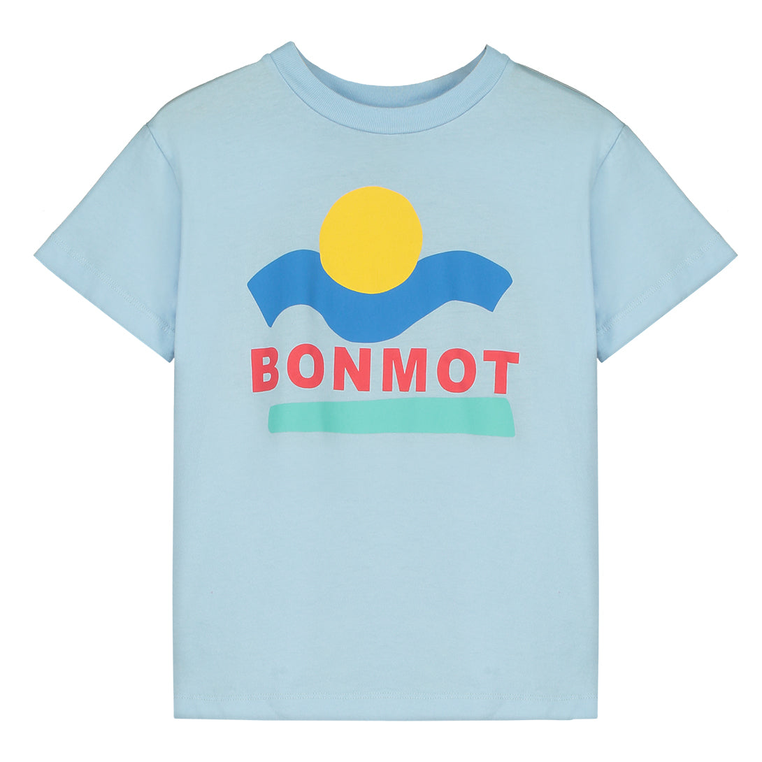 【bonmot organic】【40％off】T-shirts bonmot sunset Light blue　Tシャツ  | Coucoubebe/ククベベ