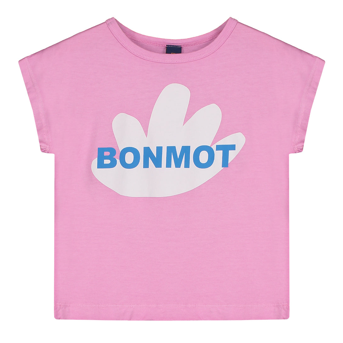 【bonmot organic】【40％off】T-shirts seawood Purple　フレンチスリーブTシャツ  | Coucoubebe/ククベベ