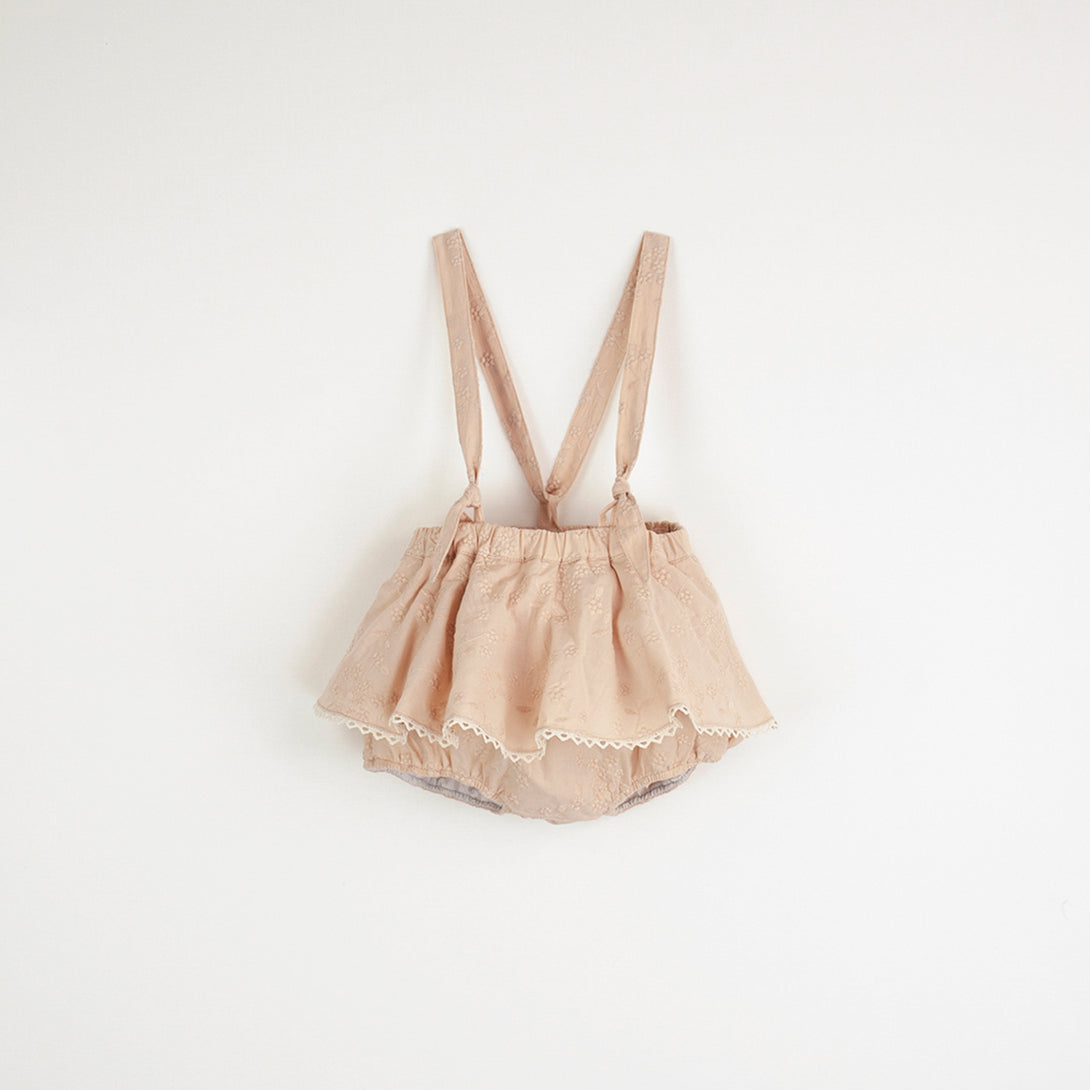 【Popelin】【40％off】Pink romper suit with removable straps  12-18m,18-24m,2-3Y  | Coucoubebe/ククベベ