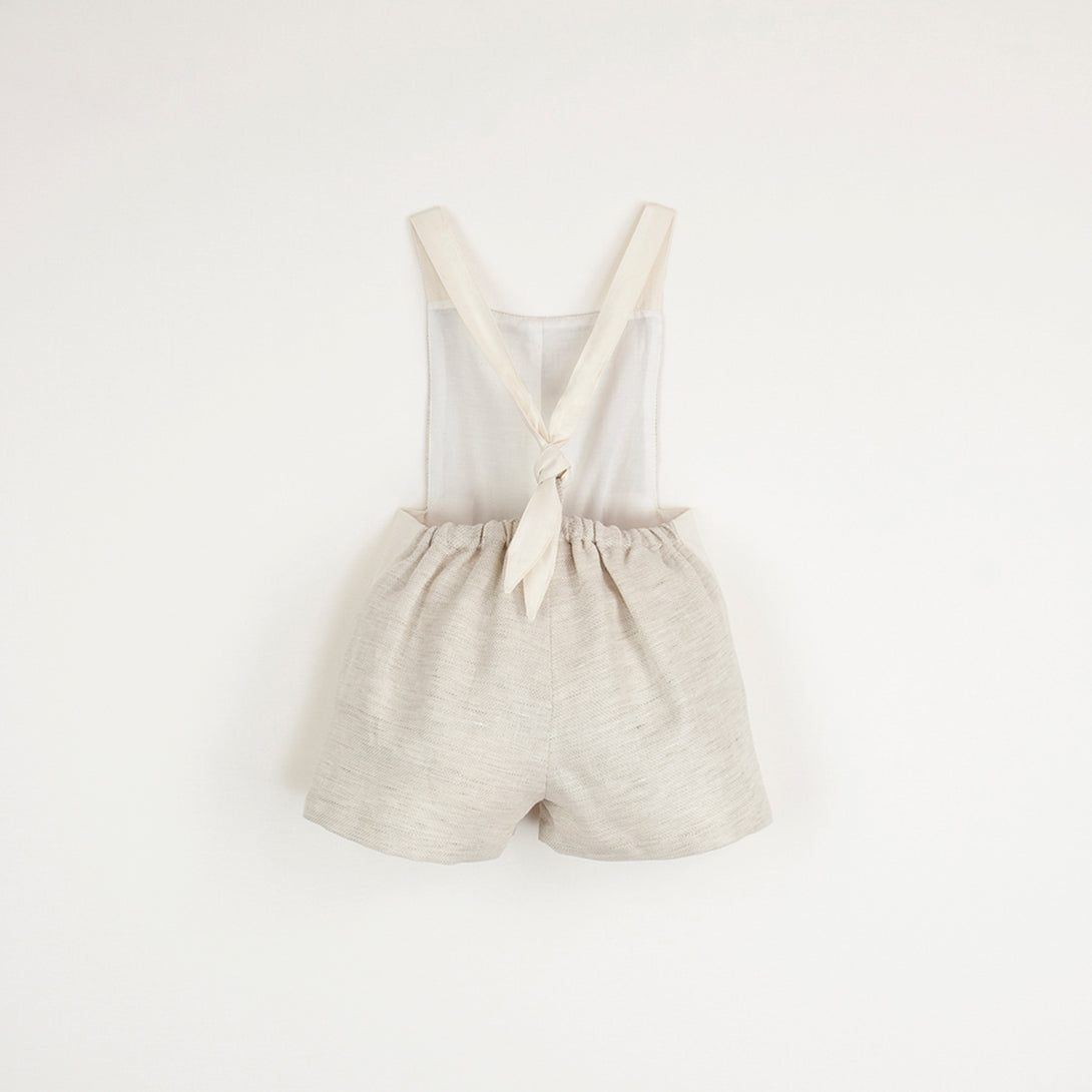 【Popelin】【40％off】Dungarees in a neutral colour  9-12m,12-18m,18-24m,2-3Y  | Coucoubebe/ククベベ