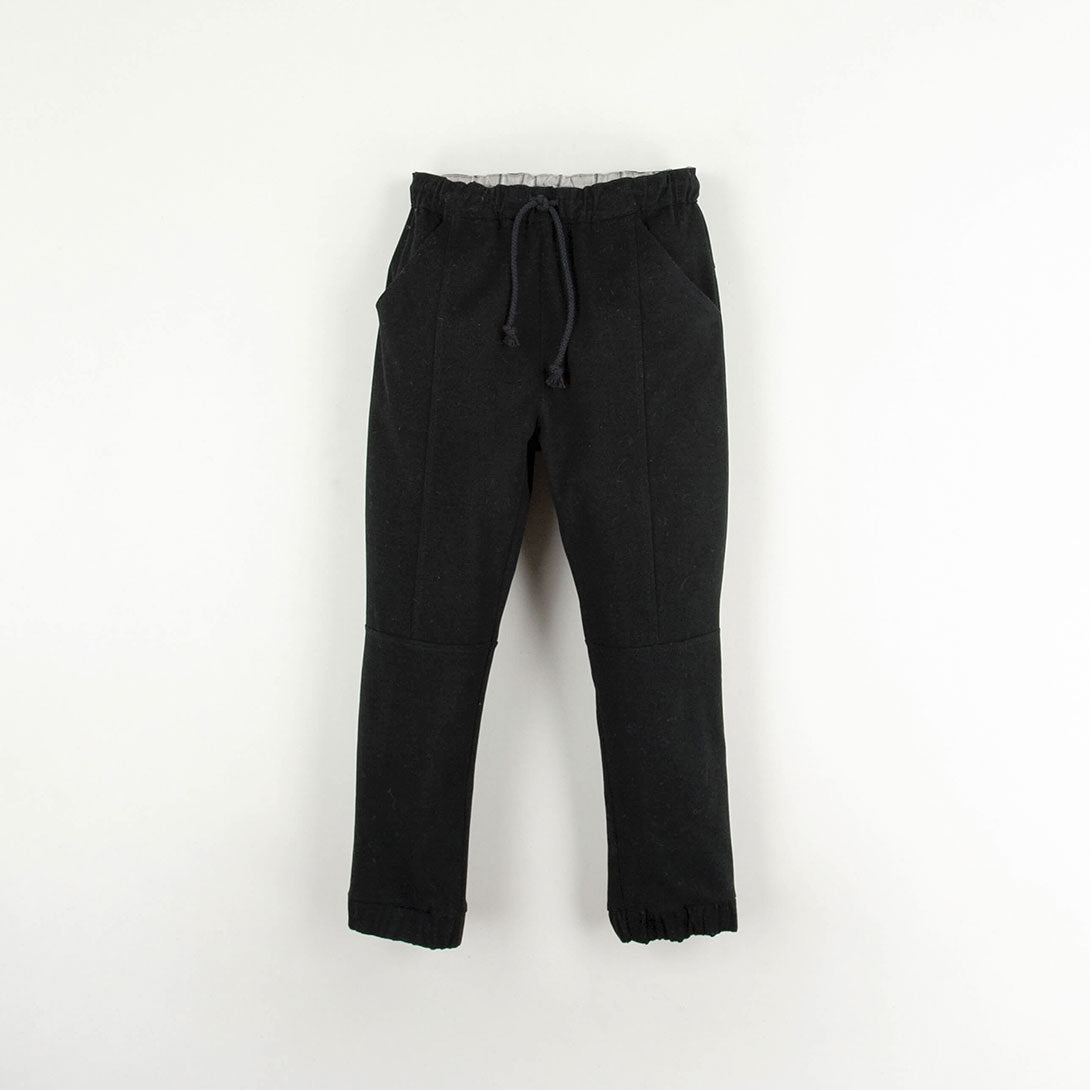 【Coucoubébé-baby】【40％off】Popelin  /  Black jogger trousers with pockets　ジョガーパンツ  | Coucoubebe/ククベベ