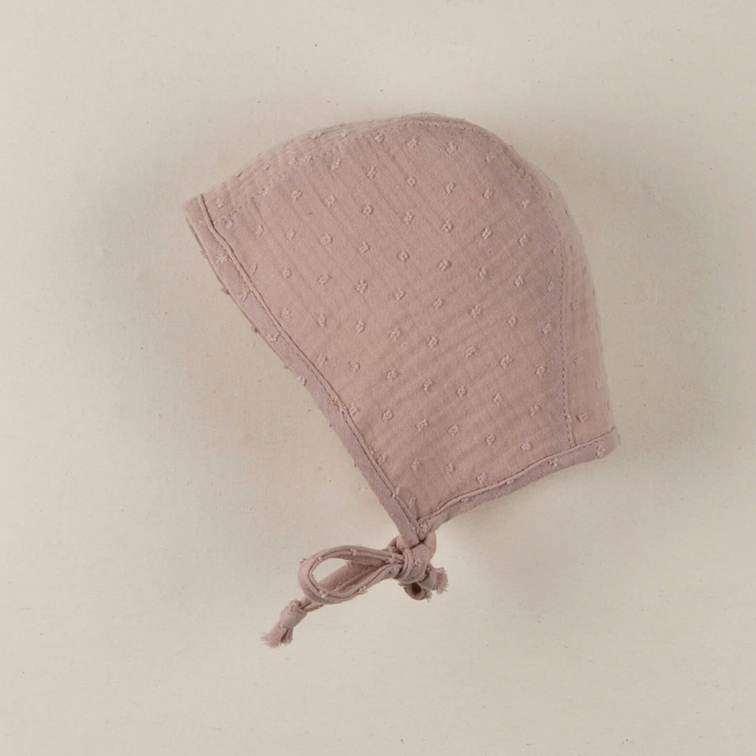 【Coucoubébé-baby】【50％off】Popelin  Pink organic reversible bonnet Mod.5.1　ポペリン　リバーシブルボンネット　ピンク  | Coucoubebe/ククベベ