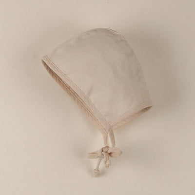 【Coucoubébé-baby】【50％off】Popelin  Beige organic reversible bonnet Mod.5.5　ポペリン　リバーシブルボンネット　ベージュ（Sub Image-2） | Coucoubebe/ククベベ