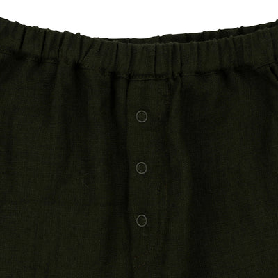 【Coucoubébé-baby】【50％off】Omibia　TURTLE Shorts Seaweed　オミビア　ロールアップショートパンツ　SS22W07　（Sub Image-4） | Coucoubebe/ククベベ