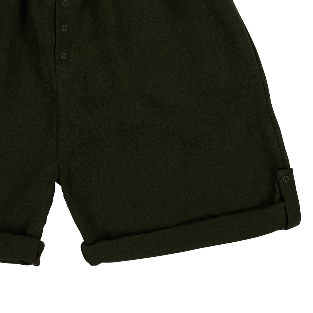 【Coucoubébé-baby】【50％off】Omibia　TURTLE Shorts Seaweed　オミビア　ロールアップショートパンツ　SS22W07　  | Coucoubebe/ククベベ