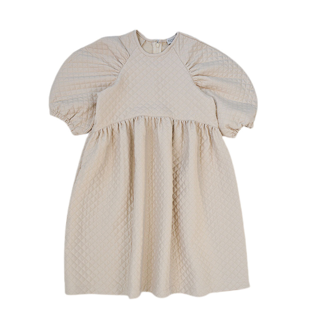 【Coucoubébé-baby】【40％off】KOKORI  /  VANESSA DRESS IVORY　キルティングワンピース  | Coucoubebe/ククベベ