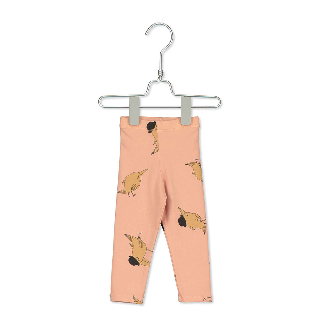 【lotië kids】【40％off】lotiё kids / BIRDS HATS PALE PINK BABY LEGGINGS /  ベビーレギンス  | Coucoubebe/ククベベ