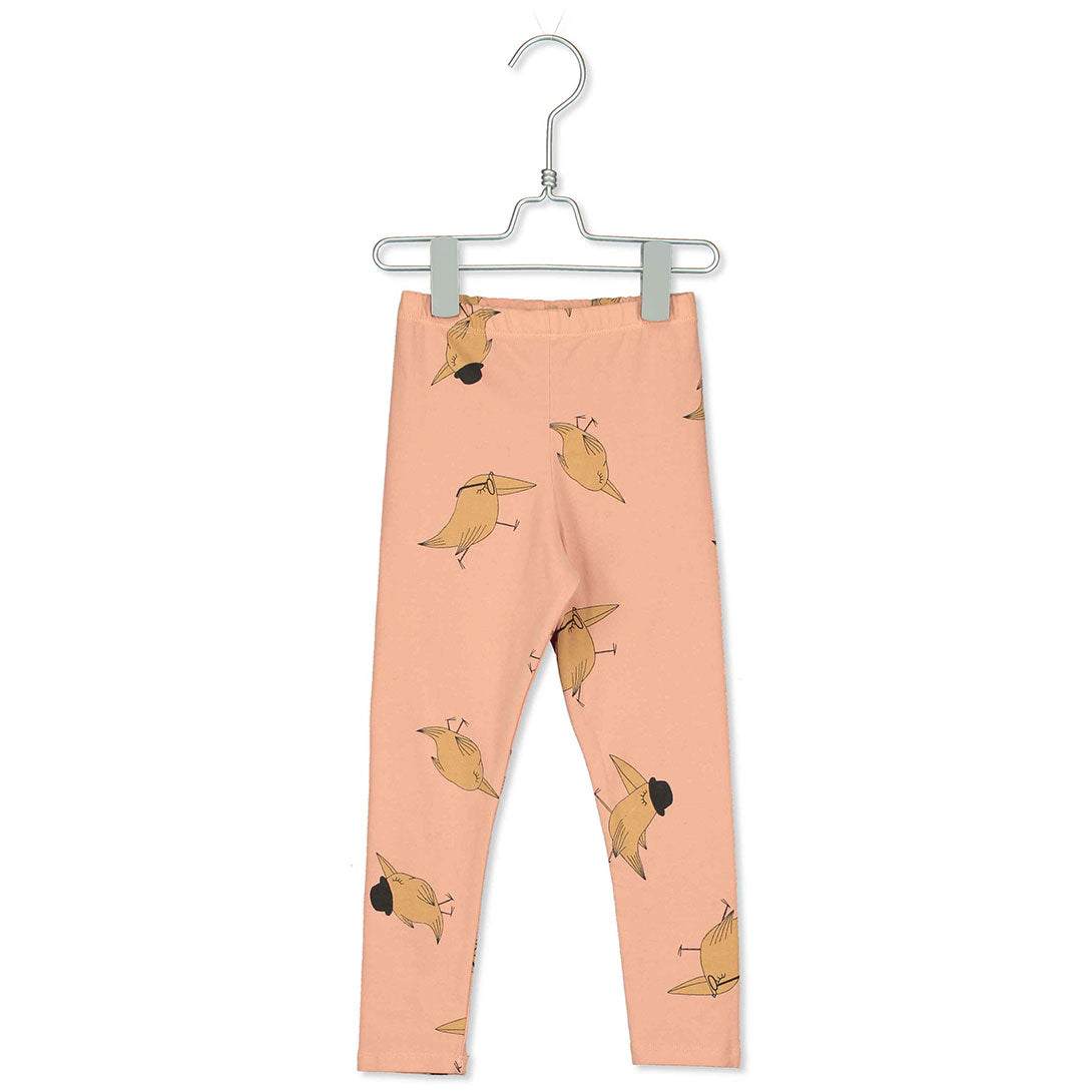 【lotië kids】【40％off】lotiё kids / BIRDS HATS PALE PINK LEGGINGS /  レギンス  | Coucoubebe/ククベベ